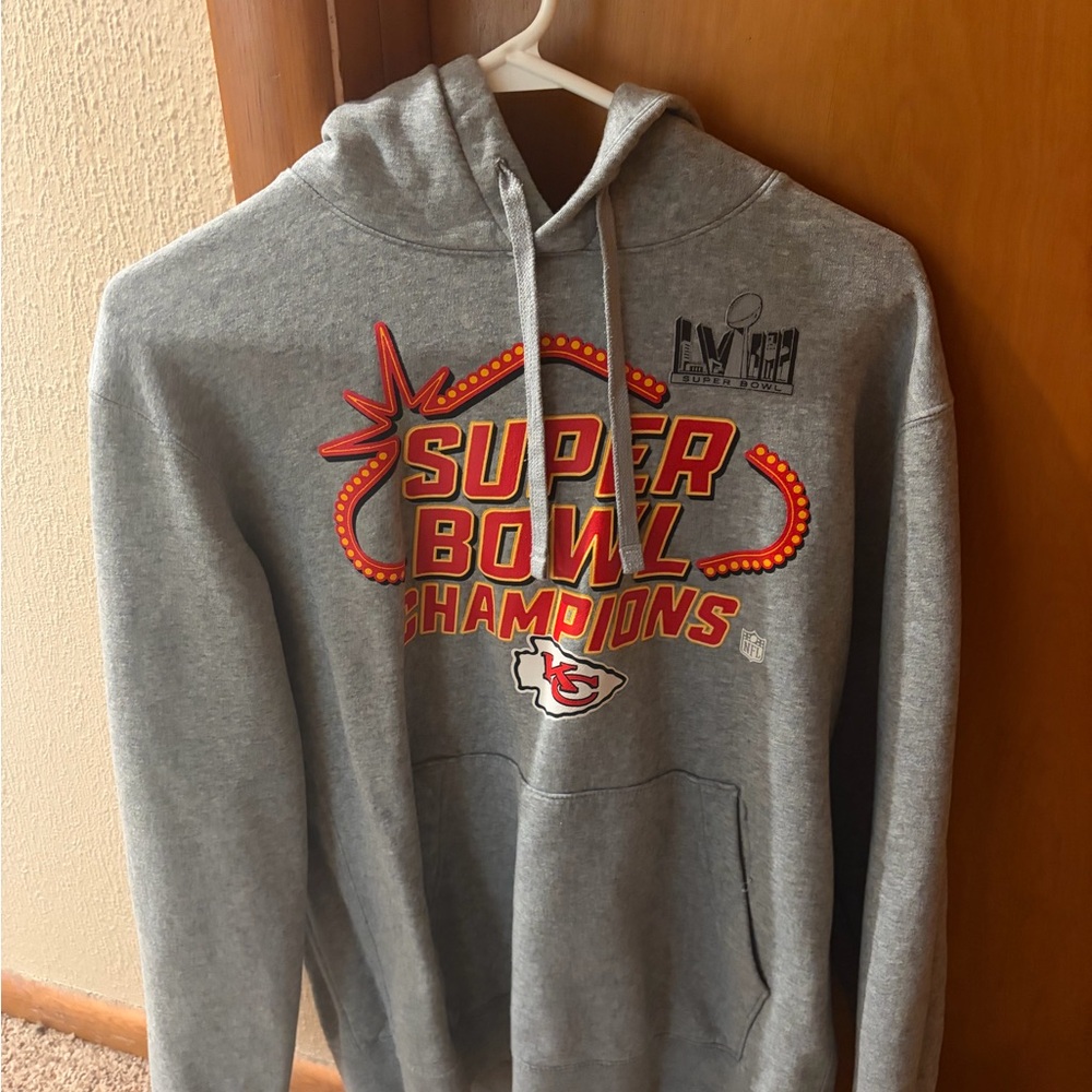Gray Super Bowl Champions Hoodie